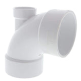 3 in. x 3 in. x 1-1/2 in. PVC DWV 90-Degree Hub x Hub Elbow