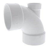 3 in. x 3 in. x 1-1/2 in. PVC DWV 90-Degree Hub x Hub Elbow