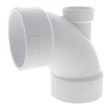3 in. x 3 in. x 1-1/2 in. PVC DWV 90-Degree Hub x Hub Elbow