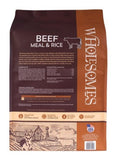 Wholesomes 2100089 Beef Meal and Rice Recipe Adult Dry Dog Food 40 lb. Bag