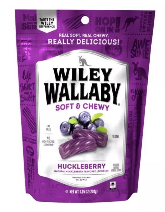 Wiley Wallaby 120073 Huckleberry Licorice Soft & Chewy 7.05 oz.