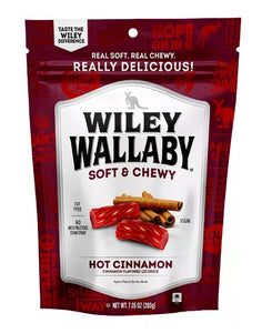 Wiley Wallaby 121193 Hot Cinnamon Licorice Soft & Chewy 7.05 oz.