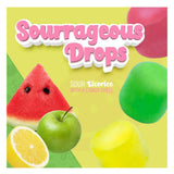 Wiley Wallaby 220649 Sourrageous Drops Sour Licorice with Candy Shell 6 oz.