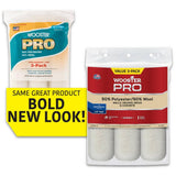 9 in. x 1/2 in. High-Density Pro 50/50 Polyester/Wool Fabric Roller Cover (3-Pack)