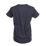 Blue Mountain YKL-9072 Women's Short Sleeve V-Neck T-Shirt Navy Heather Small