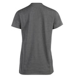 Blue Mountain YKL-9072  Women's Short-Sleeve V-Neck T-Shirt Heather Gray, XL