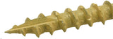 Deck Plus 48413 Exterior Tan Ceramic Steel Screws, Flat Head, Self-Drilling #8 x 2"