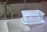 Mini Dish Drainer & Tray, White (Eng/Fr)