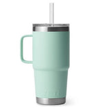 YETI 21071501803 Rambler 25 oz Straw Mug Insulated Stainless Steel, Seafoam