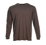 Blue Mountain YMK-1072 Men's Long-Sleeve Jersey Crew T-Shirt, Delicioso, Medium