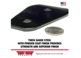 Tuf-Tug 3" Plain Block, 5/16" Maximum Wire Rope Size or 3/8" Synthetic Rope