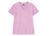 Carhartt 105739-V49 Lupine-Colored Women's Short-Sleeve V-Neck T-Shirt, Large