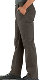 Carhartt B324-ARG Men's High-Rise Twill Utility Work Pants, Dark Coffee, S34X34