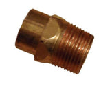 Elkhart 104 Copper  3/4" Male Adapter - Thread to Solder  O.D Size 7/8" x 3/4"