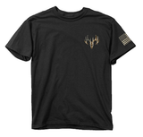 Buck Wear 8791 - Men's Fight Camo Flag Shirt, Black, Medium