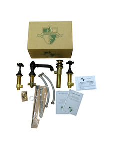 Elizabethan Classics WS10 ORB Wiltshire 2 Cross Handle Widespread Faucet Bronze