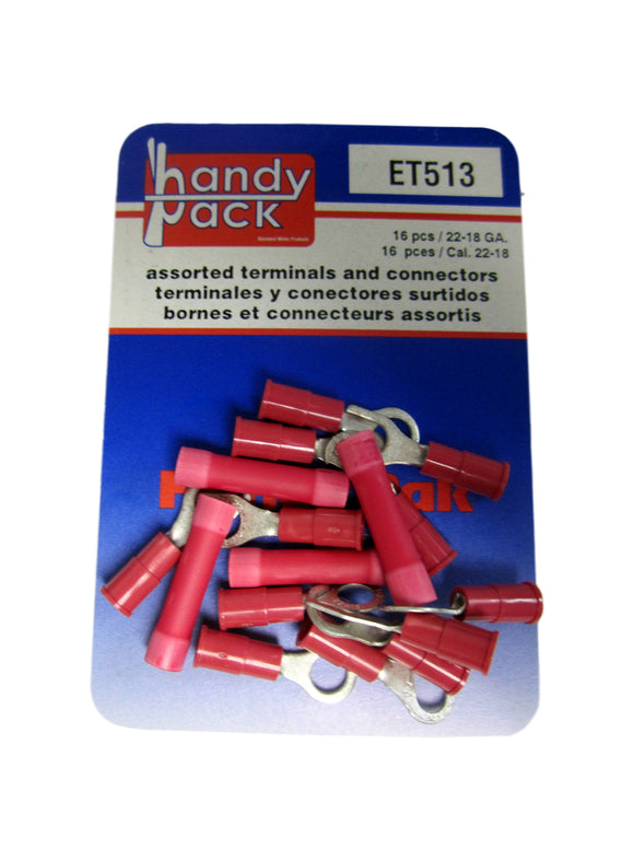 Standard Handy Pack ET513 ET 513 22-18 Gauge Connectors Box of 16 Brand New!