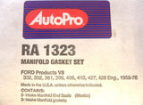 Autopro RA 1323 RA1323 Manifold Gasket Set