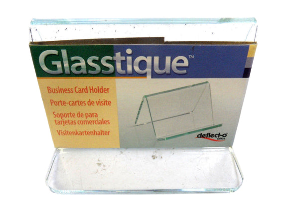 Deflect-O 41590 Glasstique Business Card Holder