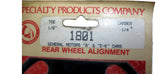 1801 Full Contact Rear Wheel Alignment Shim 1/8" GMs "A" and "E-K" Cars