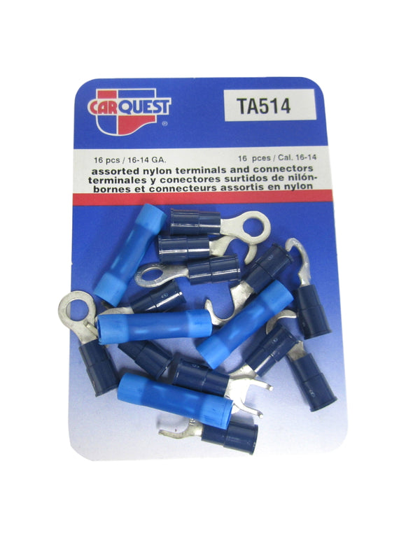 Carquest TA514 TA 514 16-14 Gauge Nylon Terminals and Connectors Brand New!