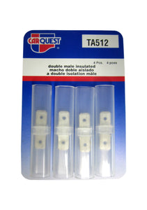 Carquest TA512 TA 512 Double Male Insulated Connectors Brand New!