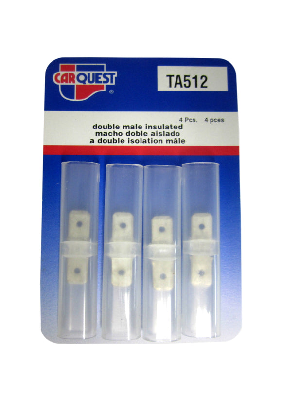 Carquest TA512 TA 512 Double Male Insulated Connectors Brand New!