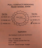 Trust 15136 Full Contact/ Indexing Rear Wheel Shim Fits Audi Dodge Isuzu