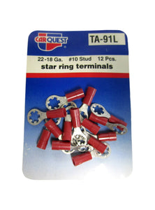 Carquest TA91L TA 91L 22-18 Gauge Star Ring Terminals Brand New! Ready to Ship!