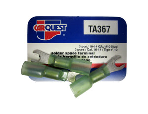 Carquest TA367 TA 367 16-14 Gauge #10 Stud Solder Spade Terminals Brand New!