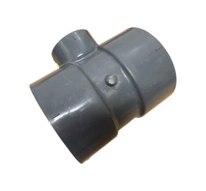 LASCO D2467 6" PVC Tee /  Top 3" PVC Fittings Schedule 80