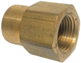 Big A Service Line 3-21964 Brass Hex Reducer coupling 3/8" x 1/4"