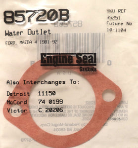 Engine Seal Water Outlet Gasket 85720B 35251 Fits 1981-1992 Ford Mazda