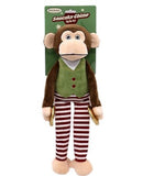 Retriever 90031 Squeaky Monkey Dog Plush Toy 19" Length, Multicolor