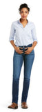 Ariat 10036814 Women's Perfect Rise Abby Straight Leg Jean Size 30 Reg Mackenzie