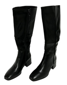 Torgeis FEI1105 Women's Abby Block Heel Knee High Boots Size US 7, Black