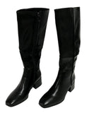 Torgeis FEI1105 Women's Abby Block Heel Knee High Boots Size US 7, Black