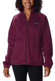 Columbia 1372111617 Sportswear Women's Benton Springs Full-Zip Fleece Jacket, XL, Marionberry