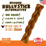 Nylabone Power Chew Braided Bully Stick Alternative Chew Toy Large/Giant - Up to 50 lbs.