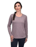 Ridgecut YLK-4041 Women's Polyester Long Sleeve Wicking T-shirt, Vinyard Wine, 2X