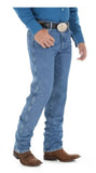Wrangler 47MWZSW Men's Regular Fit Mid-Rise Premium Performance Cowboy Cut Jeans Soft Wash 40x34 Stonewash