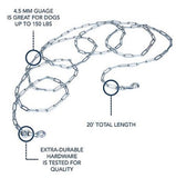 Retriever 89092 Q AST15 Extra-Large Welded Link Dog Tie Out Chain, 15 ft.