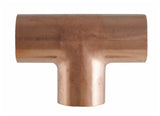 LDR Industries FSW T-34 Single Smooth Wall 0.75 in. Plain End Sweat Tee Copper