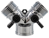 Camco 20113 - Stainless Steel Y-Union Shut-Off Valve (3/4" FPT x 3/4" MPT x 3/4" MPT)