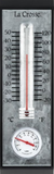 La Crosse 204-1526-TBP Metal Thermometer and Hygrometer