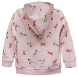 John Deere J2J477PTT Full-Zip French Terry Top, Soft Pink Heather, 4T