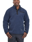 Ridgecut FMIN23-2265 Men's Quarter Snap Sherpa Fleece Pullover/Navy/Large