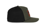 Ridgecut TS226595 Olive/Black Cotton Ripstop Stretch Mesh-Back Hat, Large