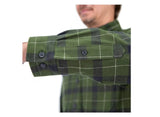 Ridgecut FMW23-10731 Green Plaid Men's Long-Sleeve Heavy Flannel Shirt, Medium