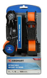 JobSmart FH95358 1 in. x 12 ft. Retractable Ratchet Straps Tie-Downs, Count of 2